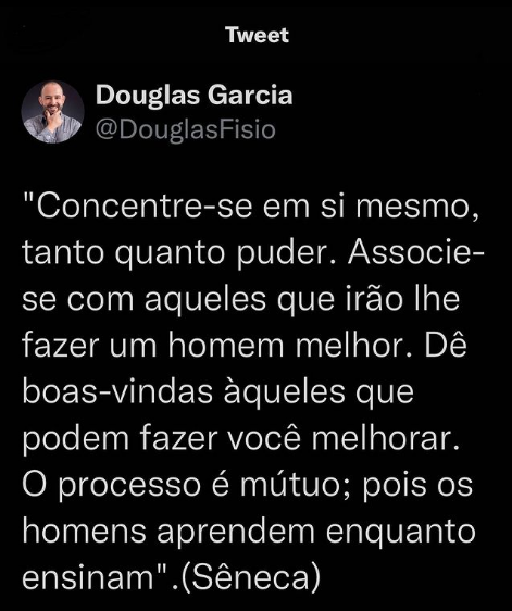 Concentre-se em si mesmo o tanto quanto puder! - Dr. Douglas Garcia